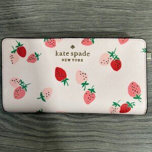 Kate Spade Strawberry Slim Bi-Fold Wallet